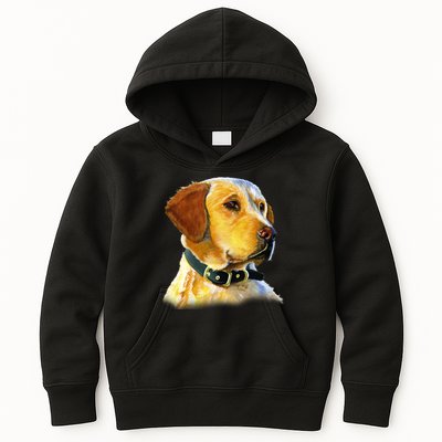 Golden Retriever Dog Portrait Kids Hoodie