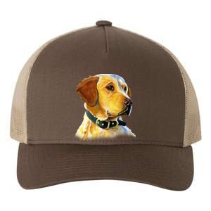 Golden Retriever Dog Portrait Yupoong Adult 5-Panel Trucker Hat