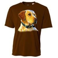 Golden Retriever Dog Portrait Cooling Performance Crew T-Shirt