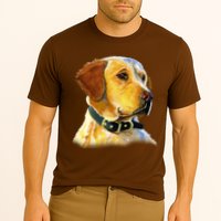 Golden Retriever Dog Portrait Cooling Performance Crew T-Shirt