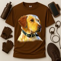 Golden Retriever Dog Portrait Cooling Performance Crew T-Shirt