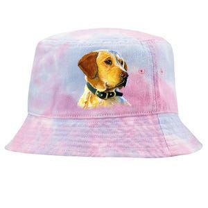 Golden Retriever Dog Portrait Tie-Dyed Bucket Hat