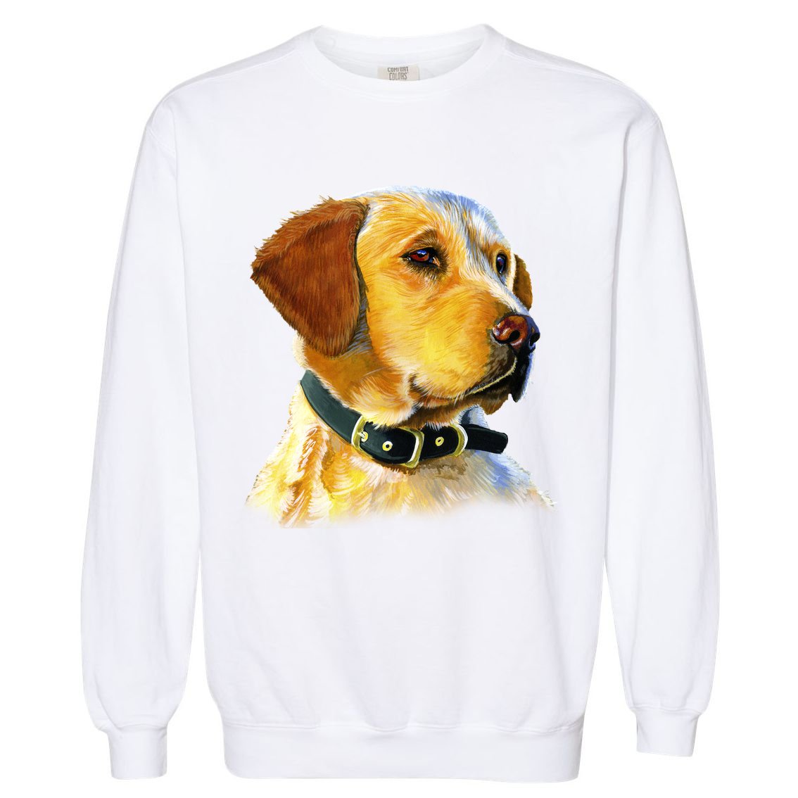 Golden Retriever Dog Portrait Garment-Dyed Sweatshirt