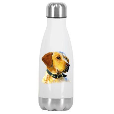 Golden Retriever Dog Portrait Stainless Steel Insulated Water Bottle