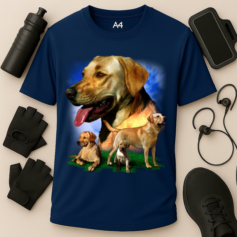 Golden Retriever Family Cooling Performance Crew T-Shirt