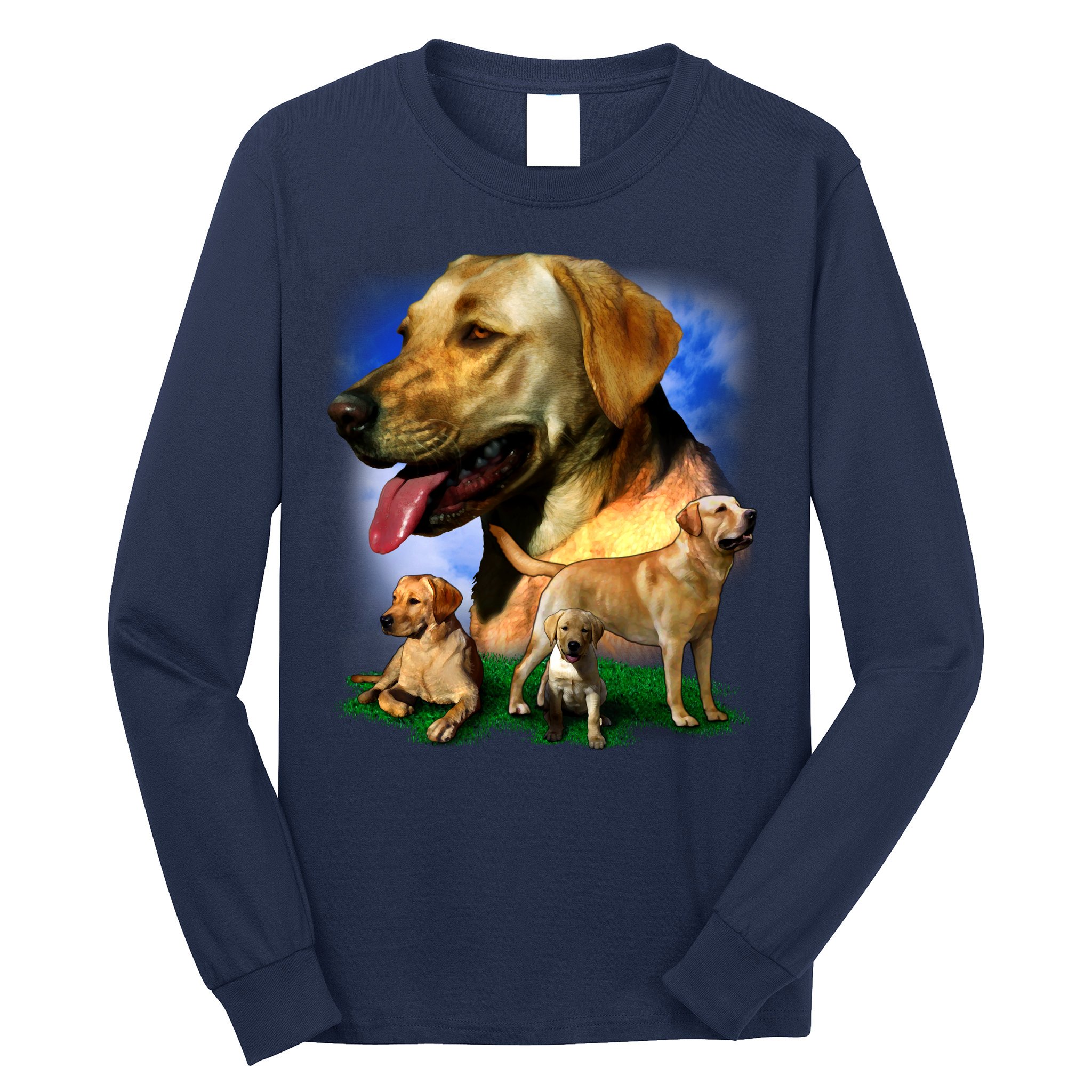 Golden Retriever Family Long Sleeve Shirt