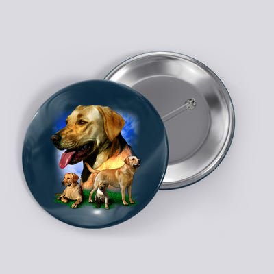 Golden Retriever Family Button