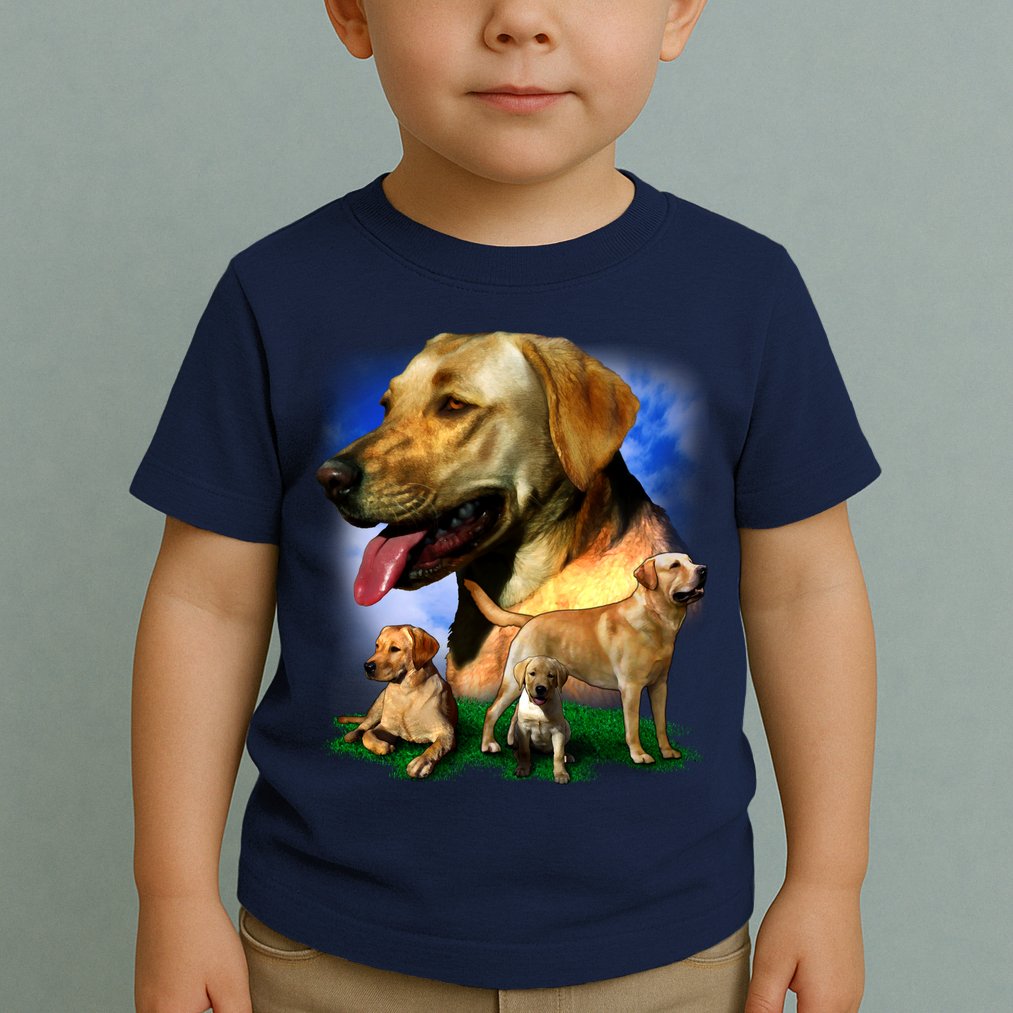 Golden Retriever Family Toddler T-Shirt