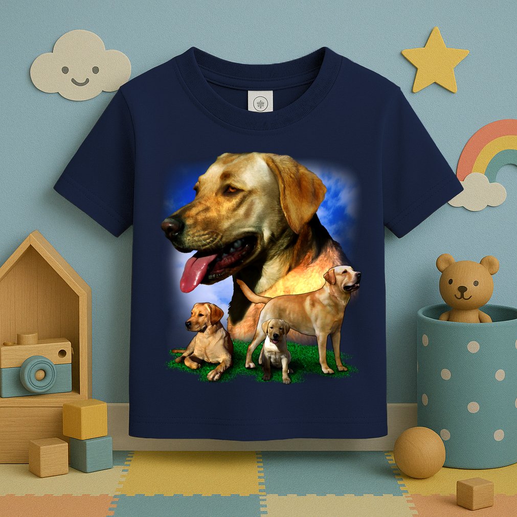 Golden Retriever Family Toddler T-Shirt