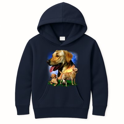 Golden Retriever Family Kids Hoodie