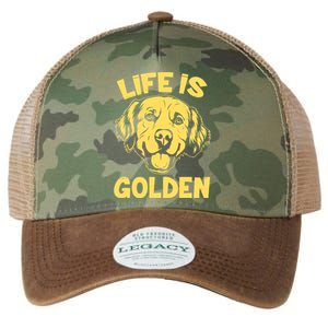 Golden Retriever Life Is Golden  Legacy Tie Dye Trucker Hat