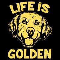 Golden Retriever Life Is Golden  Flexfit Unipanel Trucker Cap