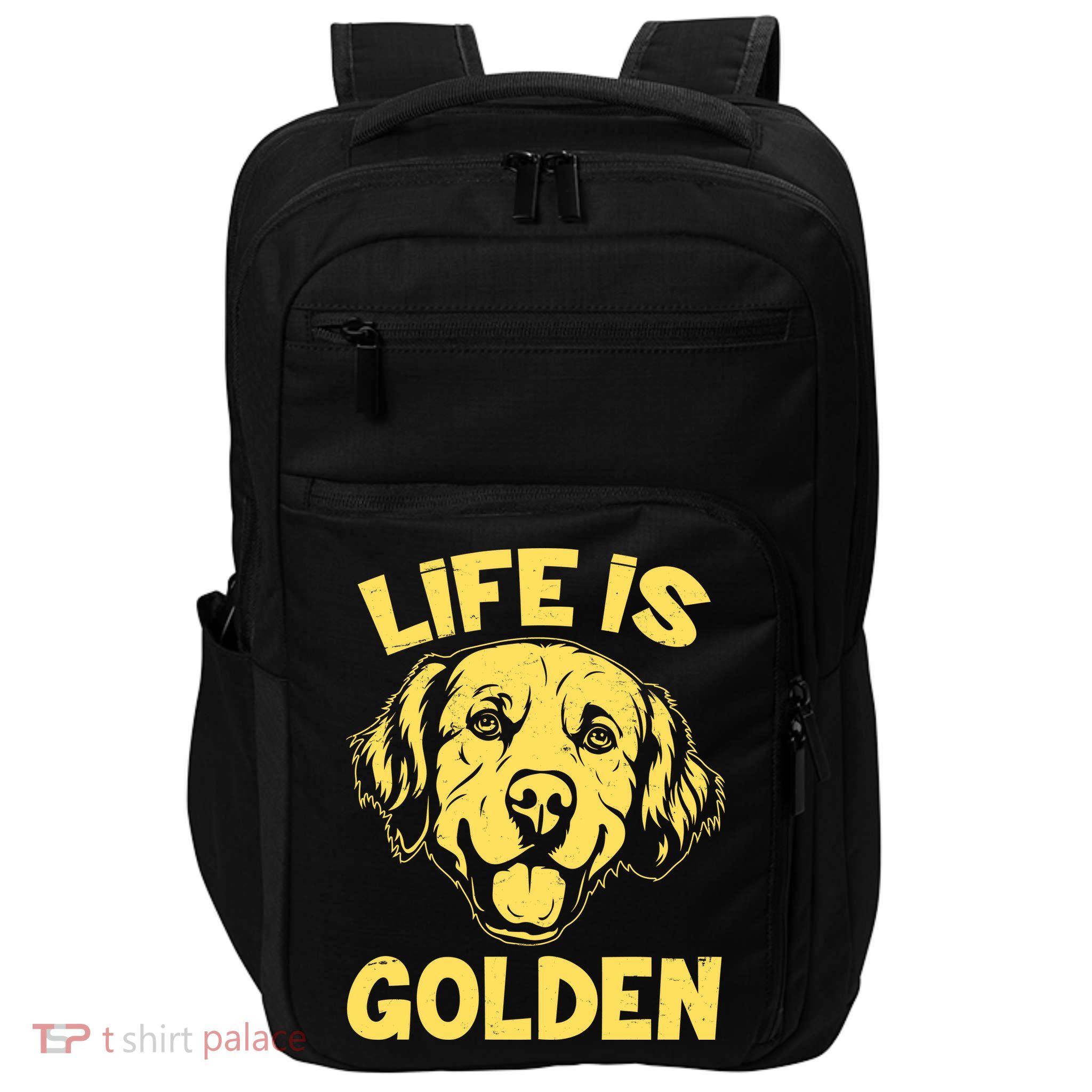 Golden Retriever Life Is Golden  Impact Tech Backpack