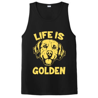 Golden Retriever Life Is Golden  PosiCharge Competitor Tank