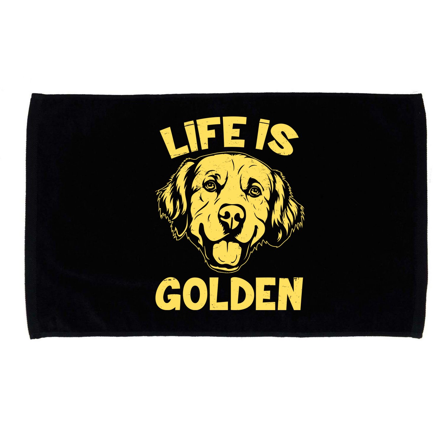 Golden Retriever Life Is Golden  Microfiber Hand Towel