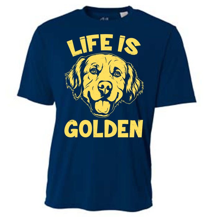 Golden Retriever Life Is Golden  Cooling Performance Crew T-Shirt