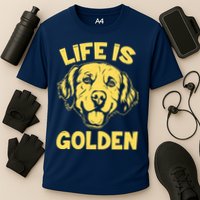 Golden Retriever Life Is Golden  Cooling Performance Crew T-Shirt
