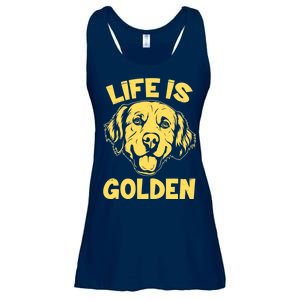 Golden Retriever Life Is Golden  Ladies Essential Flowy Tank