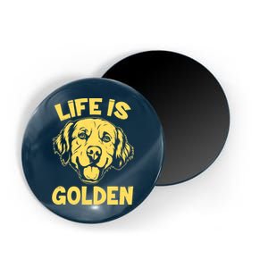 Golden Retriever Life Is Golden  Magnet