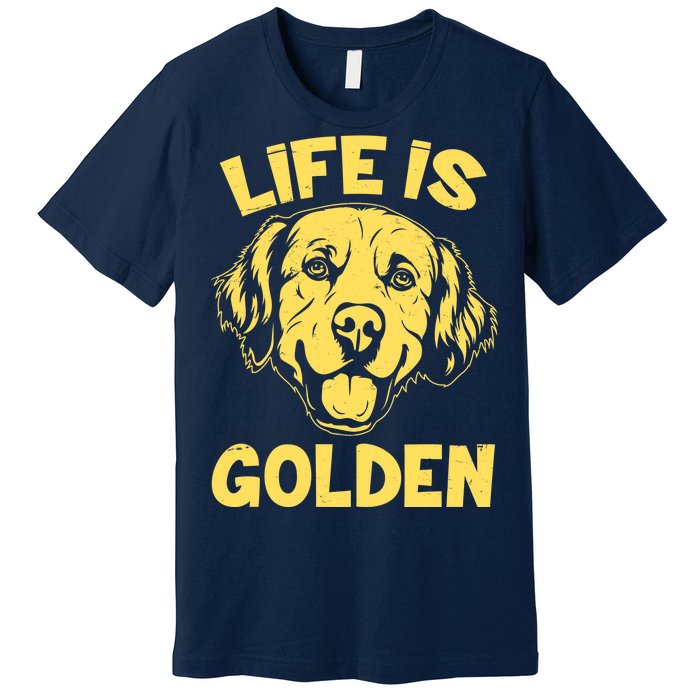 Golden Retriever Life Is Golden  Premium T-Shirt