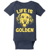 Golden Retriever Life Is Golden  Baby Bodysuit