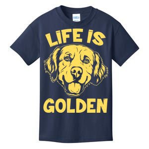 Golden Retriever Life Is Golden  Kids T-Shirt