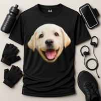 Golden Retriever Pup Face Cooling Performance Crew T-Shirt