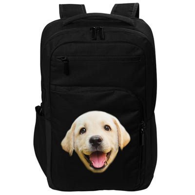 Golden Retriever Pup Face Impact Tech Backpack
