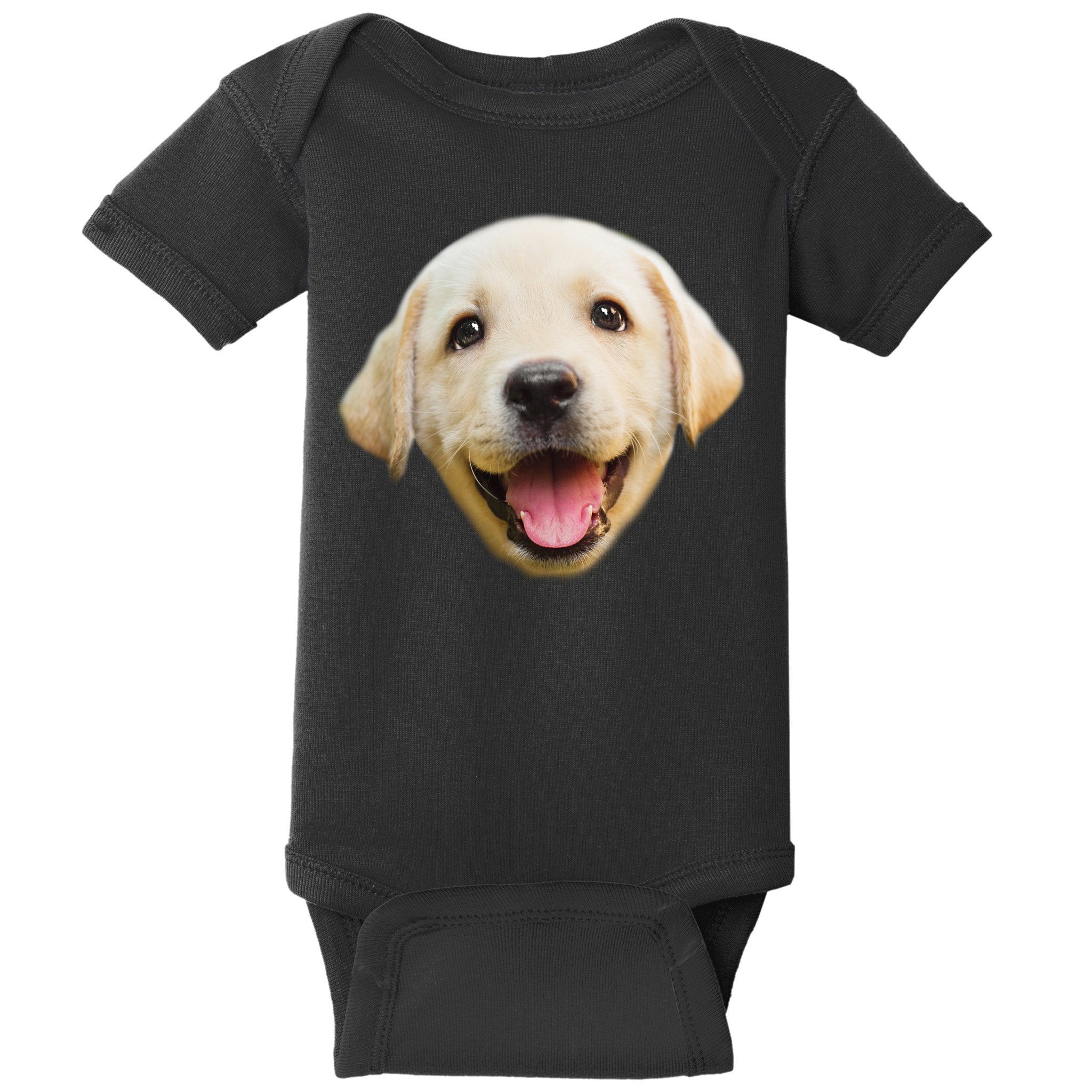 Golden Retriever Pup Face Baby Bodysuit