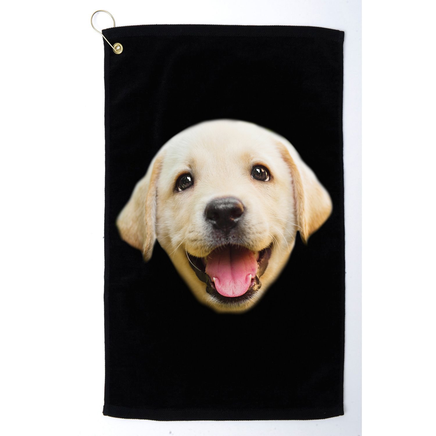 Golden Retriever Pup Face Golf Towel