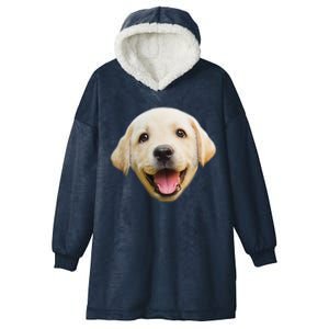 Golden Retriever Pup Face Hooded Wearable Blanket