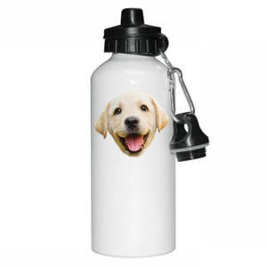 Golden Retriever Pup Face Aluminum Water Bottle