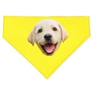 Golden Retriever Pup Face USA-Made Doggie Bandana