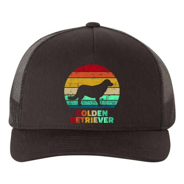 Golden Retriever Retro Silhouette Yupoong Adult 5-Panel Trucker Hat