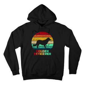 Golden Retriever Retro Silhouette Hoodie