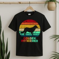 Golden Retriever Retro Silhouette T-Shirt