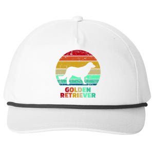 Golden Retriever Retro Silhouette Snapback Five-Panel Rope Hat