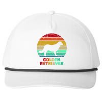 Golden Retriever Retro Silhouette Snapback Five-Panel Rope Hat