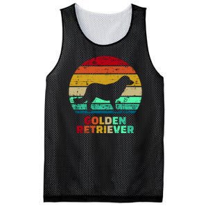 Golden Retriever Retro Silhouette Mesh Reversible Basketball Jersey Tank