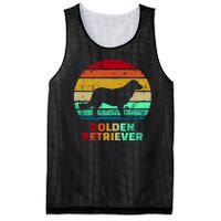 Golden Retriever Retro Silhouette Mesh Reversible Basketball Jersey Tank