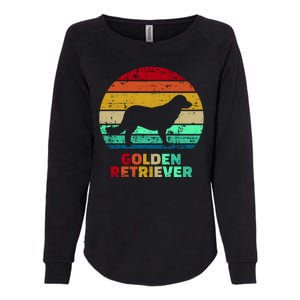 Golden Retriever Retro Silhouette Womens California Wash Sweatshirt