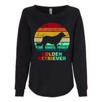 Golden Retriever Retro Silhouette Womens California Wash Sweatshirt