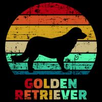 Golden Retriever Retro Silhouette Premium T-Shirt