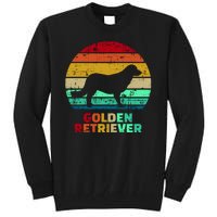 Golden Retriever Retro Silhouette Tall Sweatshirt