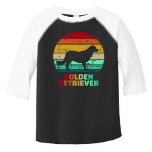 Golden Retriever Retro Silhouette Toddler Fine Jersey T-Shirt