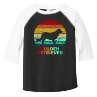 Golden Retriever Retro Silhouette Toddler Fine Jersey T-Shirt