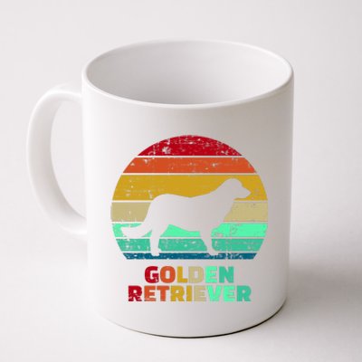 Golden Retriever Retro Silhouette Coffee Mug