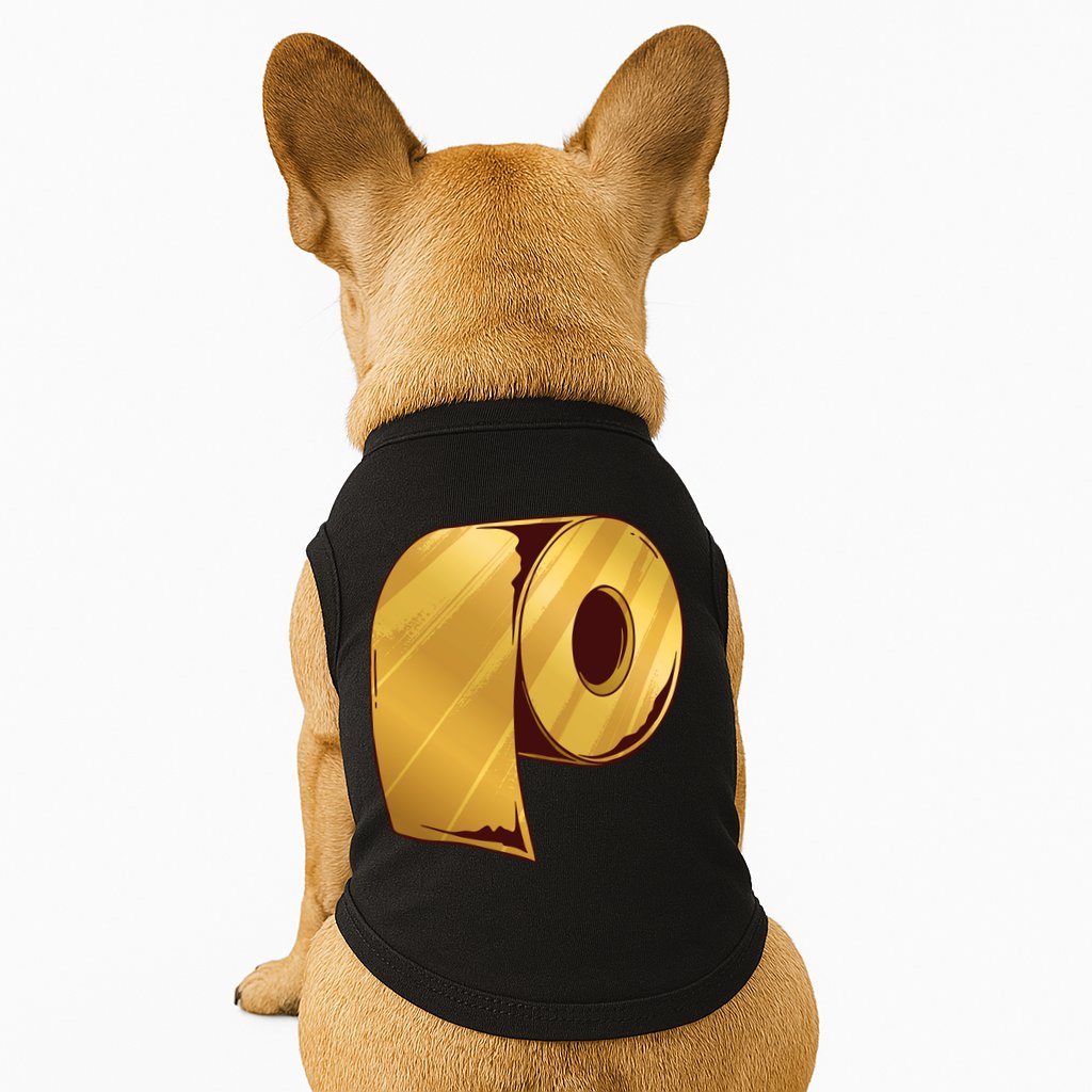 Golden Toilet Paper Crisis Doggie Tank