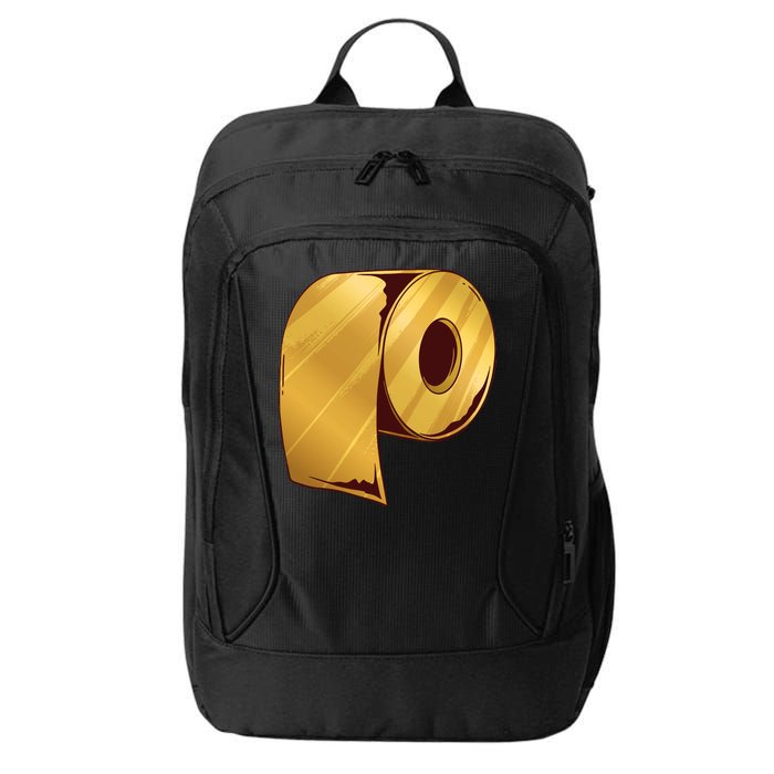 Golden Toilet Paper Crisis City Backpack