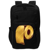 Golden Toilet Paper Crisis Impact Tech Backpack